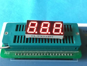  10 шт. Новых и оригинальных 3-битных 0,39-дюймовых цифровых светодиодных ламп, красный индикатор, 7-сегментный общий катод/анод
