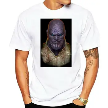  Черная футболка Thanos Face, футболка End Game, мужская повседневная футболка для взрослых с коротким рукавом S 3Xl
