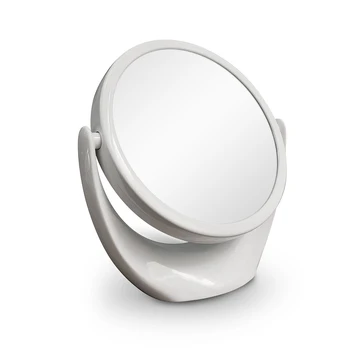  Настольное двустороннее Зеркало Для макияжа 1x / 5x с Вращением на 360 °, Переносное Большое Зеркало Для путешествий