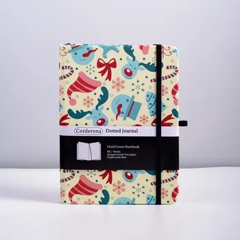  Рождественский журнал B6 из плотной бумаги 160gsm, дневник для планирования путешествий, записная книжка в твердом переплете с сеткой в горошек