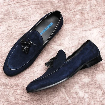  Весенне-осенняя новая мужская официальная обувь из натуральной кожи с круглой кисточкой для бизнеса и отдыха Lefu Shoes