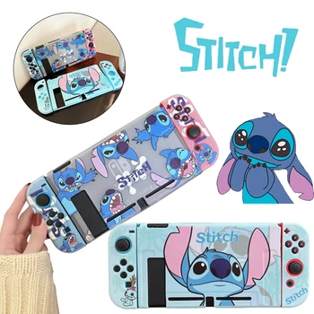  Чехол Disney Stitch Switch для Nintendo Switch NS, мультяшный силиконовый чехол, противоударный защитный чехол, аксессуары для игровой консоли