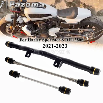  Мотоцикл Плоский Аварийный Бампер Передняя и Задняя Ось Колеса Вилка Слайдер Протектор Для Harley Sportster S RH1250S 2021 2022 2023