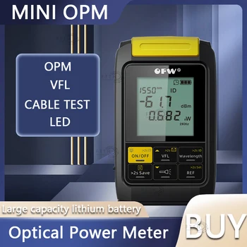  Мини-Многофункциональный Измеритель Оптической мощности 4 в 1 Визуальный Дефектоскоп Для проверки сетевого кабеля Тестер оптического волокна OPM 5 КМ 20 КМ 30 КМ VFL