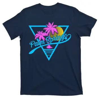  Неоновая футболка Palm Springs в стиле ретро 80-х