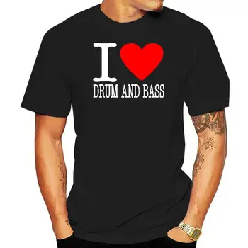  футболка для мужчин, пляжные футболки, Персонализированные футболки, Дизайн I Love Drum And Bass, Мужские Футболки на заказ, Футболки