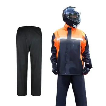  Светоотражающий мотоциклетный дождевик, куртка для предотвращения штормов, брюки, водонепроницаемое мотоциклетное пальто для пеших прогулок, рыбалки, скалолазания