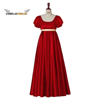  (в наличии) Платье Кейт Шарма, красное платье Джейн Остин в стиле Регентства, Чаепитие, Костюм Кейт Шармы, платье Джейн Остин в стиле регентства