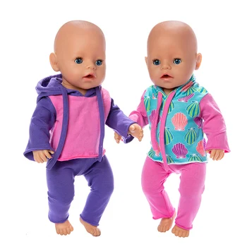  Новый флисовый комплект одежды для кукол размером 43 см, одежда для кукол-реборн, аксессуары для кукол-реборн