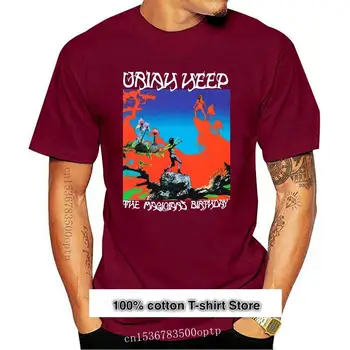  Camiseta de los Magos para hombre, logotipo oficial de camisa con Uriah Heep, álbum de cumpleaños