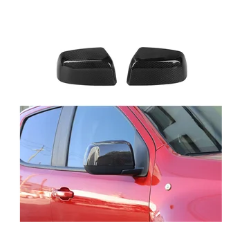  Накладка на зеркало заднего вида, накладка на рамку бокового зеркала, наклейка для Chevrolet Colorado GMC Canyon 2014-2022, АБС-карбоновое волокно