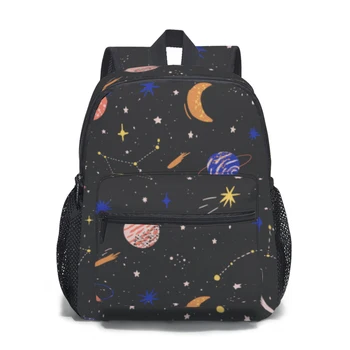  Космос планеты звезды метеориты Луна Детский рюкзак школьная сумка для малышей Мочила для детского сада для мальчиков и девочек 2-5 лет